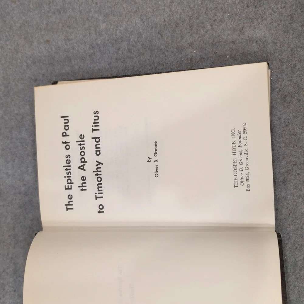 The Epistles of Paul to Timothy and Titus Oliver B Greene Hardcover 1980 VG - Picture 3 of 4